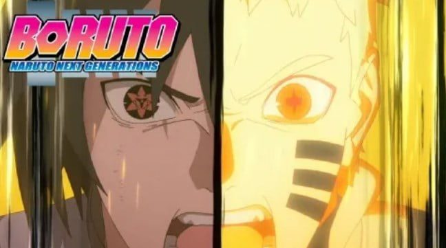 Naruto and Sasuke fight